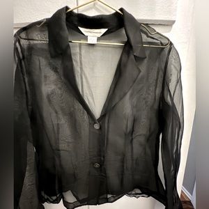 Blouse see trough. Silk. Perfect condition. Size M/L